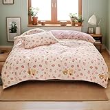Lansfield Wendebettwäsche-Set für Kinder, Meerjungfrau, Einzelbett, mit Kissenbezug, King Size für Kinder, Mädchen, Blau, Lila, Meerjungfrauenschwanz, bedruckt, Bettwäsche-Set