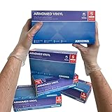 Einweghandschuhe ARNOMED Vinyl S, 100 Stück/Box, puderfrei, Einmalhandschuhe, Vinyl Handschuhe in Gr. S, M, L & XL verfügbar