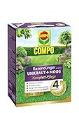 COMPO Rasendünger gegen Unkraut + Moos Komplett-Pflege - optimale Nährstoffversirgung - 3 Monate Langzeitwirkung - gegen Moos und Unkraut - 6 kg für 200 m²