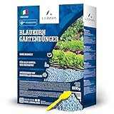 LERAVA® Blaukorn Gartendünger – 800g - hochwertiger Tomatendünger - für alle Garten- und Beetarten - Blaukorn verbessert das Pflanzenwachstum – NPK Dünger - Made in Italy