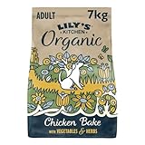 Lily's Kitchen Mit natürlichen Zutaten hergestellt Trockenfutter für ausgewachsene Hunde Hundefutter Bio Huhn-Auflauf Ausgewogene Ernährung 7kg Beutel