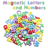 EVA Magnetbuchstaben und Zahlen für Kinder,108 Stück Magnetische Buchstaben und Zahlen Magnetbuchstaben Zahlen Alphabet Magnettafel Kühlschrank Magnete für Früherziehung Kleinkinder Lernen Mathe