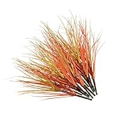 STOBAZA 12 Stück Teiliges Künstliche Pflanzenstiele Herbstrot Wetterfeste Dekoration für Innen und Außen Realistisch Gefärbte Langlebige Deko für Zuhause Büro und Garten