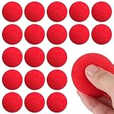 WanderGo 20 Stück Rote Schwammbälle, 4.5cm Magic Schaumstoffbälle Klein Weiche Schaumstoffbälle, Schwammkugeln magisch, Schaumstoffkugeln magisch, kleine Schwammkugeln, Halloween Zaubertricks