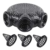 COLLBATH Fischreuse Krabbenfalle aus Langlebigem Aalfänger mit Abnehmbarem Deckel für Krebs Garnelen Flusskrebs Fischen Leicht Tragbar und Wiederverwendbar