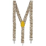 Boland - Hosenträger mit Pailletten, Gesamtlänge 75 cm mit Metallclips, Hosenhalter, Kostüm Accessoire für Karneval, Mottoparty oder JGA