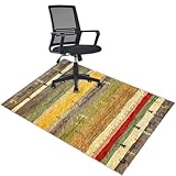 Bürostuhl Unterlage Bodenschutzmatte Gaming Teppich Unterlage Schreibtischstuhl Schutzmatte Bürostuhl rutschfeste Rollmatte Bürostuhl Stuhl Unterlegmatte für Laminat, Parkett, Hartböden 110 x 150 cm