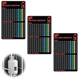 3pcs Magnetische Füllstandsanzeige für Gasflaschen,Wiederverwendbar Gas Gasstand-Anzeiger,für Grill, Camping, Wohnmobil & Heimküche,Einfache Montage