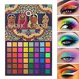 UCANBE Lidschatten Palette mit 48 Farben - Eyeshadow Palette Farbintensiver Langanhaltender - Matt und Schimmernde Lidschatten-Palette Wasserfest