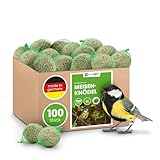 Meisenknödel mit Netz 100 Stück - Vogelfutter für Wildvögel - 9 Kg Wildvogelfutter