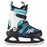 K2 Mädchen Marlee Ice Skates Schlittschuhe, Schwarz/Blau/Hellblau, 29-34 EU
