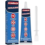 Textilkleber Waschmaschinenfest 60 ML, Stoffkleber Extra Stark für Baumwolle, Kleidung, Hosen und mehr, Transparenter & Waschbarer