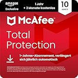 McAfee Total Protection 2025 (10 Gerät) | 15 Monate | Virenschutz, VPN, Betrugsschutz, Sicherheitssoftware, Identitätsüberwachung | Abonnement mit automatischer Verlängerung | Download
