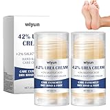 2 Stück Urea Fusscreme,Hydrating and Anti-Cracking Schrundensalbe Füße,Feuchtigkeitsspendend und Anti-Riss Fußpflegecreme Lindert,Lindern Extreme Trockenheit und Rissbildung Der Füße (30g*2)