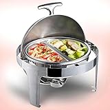 Buffet-Serviergerät & Heizgerät - Warmhalteplatte für Catering-Buffet-Speisen, Speisetopf, Küchenutensilien Neuer Doppel-Warmhaltetopf aus Edelstahl, für Event-Catering-Bankette, r - Einzeln