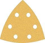 Bosch Professional 50x Expert C470 Schleifpapier (für Hartholz, Farbe auf Holz, 93x93 mm, Körnung 80, Zubehör Deltaschleifer)