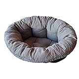 Ferplast Kissen für Hunde und Katzenbett SOFA 'CUSHION 8 Kissen für Haustiere, gepolsterter Bezug, weiche waschbare Baumwollpolsterung, verstellbar mit Gummizug, 85 x 62 x h 28,5 cm grau