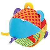 solini Activity-Ball Babyball Spielball, Mehrfarbig - bunten Farben und Glöckchen im Inneren - 18 cm Durchmesser - ab Geburt