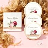 Onion Biotin Shampoo Bar, Zwiebel Rosemarin Shampoo Bar, Improves Damaged Hair Quality Nourishes Oil And Balances, Tiefenreinigung und Verbesserung der Kopfhaut,für alle Haartypen (3)
