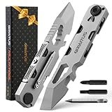 Edc Pry Bar 10IN1 Multitool mit Bidirektionalem Ratschenschraubendreher und Ewigem Stift, Schraubenschlüsseln, Brecheisen, Flaschen und Boxöffnern Geschenke für Männer Camping Zubehör