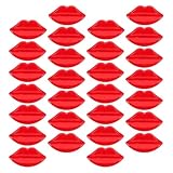 LIFKOME 50 Stück DIY Puppenlippen Knöpfe Bunte Große Lippen Accessoires Vielseitige Kleidungs Mantelknöpfe für Puppen Bekleidungsdekoration Geeignet für Basteln und Anzüge