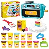 Play-Doh Bunte Konditorei mit Spielzeug-Ofen, Werkzeugen, Accessoires und 11 Dosen Knetmasse zum Formen, Backen und Dekorieren, Bastel-Set als Weihnachtsspielzeug für Mädchen und Jungen ab 4 Jahren