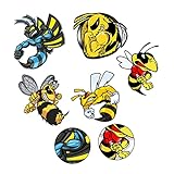 STOBAZA 5 Stück Teiliges Bienen Autoaufkleber Langlebige Wasserdichte Pet Folie Dekorative Karosserie Sticker für Auto und Lkw Leicht Anzubringen Rückstandsfrei Entfernbar Farbenfroh und