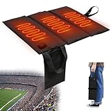 Beheiztes Sitzkissen, Tragbares USB Heizkissen 3 Heizstufen Heating Pad Schnelle Erwärmung Wärmekissen Elektrisch Heizkissen Rücken für Outdoor Bleicher, Camping, Angeln (Small)