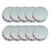 meioro Magnetbefestigung Rauchmelder,Magnet Befestigung für Rauchwarnmelder,DREI Magneten Sorgen Dafür,DASS Große Saug und 10 Jahre Lebenszeit Gleich wie Rauchsensoren (10Stk)