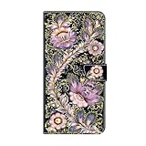 Hülle für Samsung Galaxy S10, Samsung Galaxy S10 Handyhülle, Schutzhülle mit Kartenfach, Samsung Galaxy S10 Tasche, Leder Etui Folio Flip Phone Case Handytasche Klapphülle,Phönix Blume