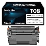 Kompatibler Tonerkartuschenersatz für Canon T08 zur Verwendung mit dem Drucker Canon i-SENSYS X 1238i 1238iF 1238P 1238R 1238Pr, BK 11000 Seiten, kann Tinte hinzugefügt Werden,Black-No Chip