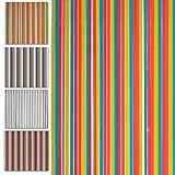 MadeInNature, Türvorhang mit Kunststoffriemen, für Innen und Außen, Breite 90 cm x Länge 220 cm, Farben zur Auswahl (mehrfarbig)