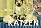 Postkarten-Set Katzen: 18 Kunstpostkarten aus hochwertigem Karton. ca. 0,28€ pro Karte (Anaconda Postkarten, Band 38)