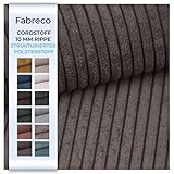 Fabreco - CORDSTOFF Polsterstoff Meterware - Stoff Meterware (100cm x 142cm) | 380 g/m2 | POSTON Dekostoff Breitcord - Polsterstoff Möbelstoff - Möbelstoffe: Cord Stoff für Sofa & Stühle (Schocko)