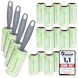 WELLGRO 20er Set Fusselrollen - 20 Rollen mit je 90 Blatt + 4 Abroller, 1800 diagonal perforierte Blätter für leichtes Abziehen