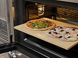 Caprihom Extra großer Pizzastein, 61 cm, rechteckiger Pizza-Grill-/Backstein, 61 x 45,7 cm, nicht passend für 76,2 cm kompakte Öfen, für 121,9 cm große Wandöfen