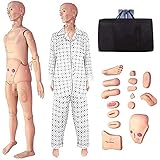 asdchZen Übungspuppe Für Pflegefertigkeiten, Multifunktionaler Patientensimulator Für Männliche Und Weibliche Pflegepuppen, Anatomisches Modell des Menschen