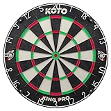 KOTO – King Pro Dartscheibe, Offizielle Turniermaße, dartscheibe steeldart, rotierender Zahlenring