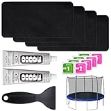 Yizemay Trampolin Reparaturset Sprungtuch, Flicken Selbstklebend Stoff, Reparaturset für Markisen,Nylon Reparatur Patches Selbstklebende Nylon Patches wasserdichte Reparatur Patches