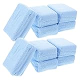 CIYODO 10 Stück Teiliges Auto Polierpads Hochdicht Mikrofaser Polierschwämme Kratzfrei für Autowachs und Scheibenreinigung Vielseitig Einsetzbar für Fahrzeugpflege und Haushaltsreinigung