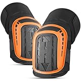 KUOGAS Knieschoner Arbeiten, Professionelle Erweiterte Komfort Knieschützer, Kniepolster für Arbeit, Gartenarbeit, Fliesenleger, Bauarbeiter, Dachdecker, Werkstatt, Bodenarbeiter Knee Pads