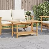 SKM Couchtisch 90x50x45 cm Bambus,Möbel,Tische,Ziertische,Couchtische,Braun,7KG,366473