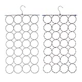 Alipis 2St Krawattenhalter Schalhalter für den Kleiderschrank Hose Gamaschen Schmuck Inhaber gepolsterte Kleiderbügel mehrere Ring kleiderständer Schal-Rack Mehrzweckregal Lagerregal