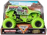 Monster Jam, Grave Digger Monster Truck, detailreiches Metall-Spritzguss-Fahrzeug zum Spielen und Sammeln im Maßstab 1:24, Spielzeug für Kinder ab 3 Jahren