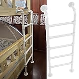 Robuste Etagenbettleiter aus Metall, 3/4/5 Stufen, Ersatz für Hochbett, weiß, Mehrzweck-Leiter (175 cm), langlebiges und sicheres Design für einfachen Zugang