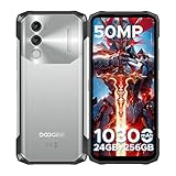 DOOGEE Blade 10 Power [2025] Outdoor Smartphone Ohne Vertrag Android 14, 24GB+256GB/TF 2TB Outdoor Handy 10300mAh/18W, 6.6'' HD+ baustellenhandy,50MP AI Kamera,3 Card Slot/IP68/69K/NFC/GPS/Face ID