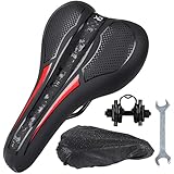 HASAGEI Fahrradsattel,Fahrradsattel Herren Damen,Ergonomisch wasserdichte Bequem Fahrrad Sattel für Mountainbikesättel Cityradsättel Rennradsättel