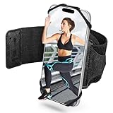 Sportarmband Handy Abnehmbares - EOTW Handy Armband Joggen 360°Drehbares für iPhone 16/15/14/13 Pro/12/11 Pro Max, Galaxy S24+/S23/S22 FE Joggen Handytasche für Running(4,5'~7')