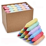 JOYIN 24 PCS kegelförmiges, Ungiftiges, Waschbares Jumbo-Kreideset für den Bürgersteig für Kunstspiele, Sommerspiele im Freien und Tafelzeichnung