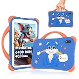 CWOWDEFU Kinder-Tablet, 7-Zoll-Tablet für Kinder, 64 GB Android 14 Tablet mit 4000 mAh Akku, Bluetooth 5.0, 5G WLAN, 5MP+2MP Dualkamera, Kinder